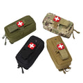 Unisex Compact Mini EDC Ifak Pouch Vintage Style Water-Proof Nylon Waist Bag for Tactical Molle First Aid Belt Backpack Use