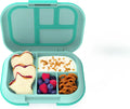 4 Compartments Children Lunch Box BPA Free Microwavable Leakproof Bento Box for Kids
