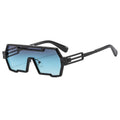 New Arrival Feihong FH505214 Unisex Punk Sunglasses Custom Logo Vintage Style Futuristic Technology Metal Frame UV400 PC Lenses