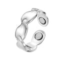Energinox Health Antique Copper Neodymium Magnetic Finger Ring For Woman Leaf Shape Pure Finger Ring Weight Loss