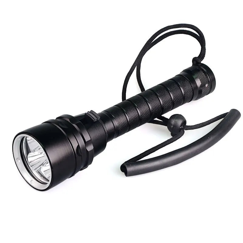 Manufacturer Torch Lamp Waterproof Flashlight New Underwater Diving Powerful Rechargeable 18650 Battery 5X 10W LED Flashlight