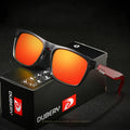 DUBERY Polarized Sunglasses Men's Driving Red PC Frame CE UV400 Retro Luxury Brand Designer D125
