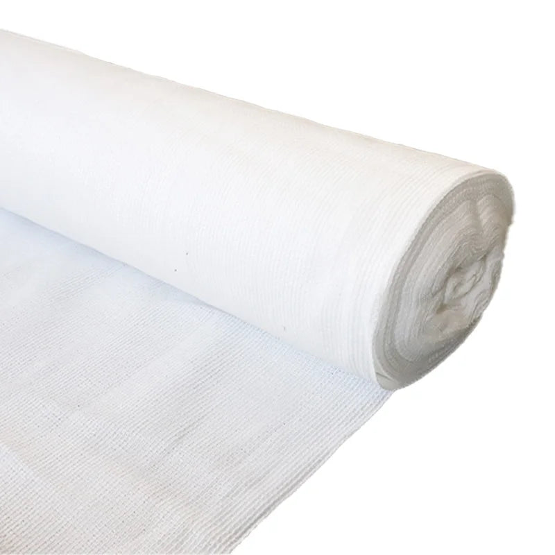 White HDPE Sunshade Sunscreen Net Raw Roll Materials Wholesale  Canopy Balconies Courtyard Circular Forest Sunshade Net