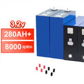 3.2V 280AH 8000 Cycles Deep Cycle Rechargeable Prismatic LiFePO4 Battery Cell 5 Year Warranty -30~60 173x71x207mm 5.5kg for MegaBDM