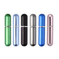 High-end Fragrance Supplier | Su Portable 5ml 8ml Refillable Perfume Atomizer Mini Travel Fragrance Sprayer with Aluminum Case & Luxury Leather Wrap