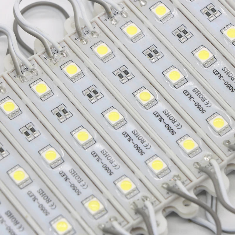SMD 5050 LED Module Light 3 Leds Super Bright Waterproof 12V LED Sign Light