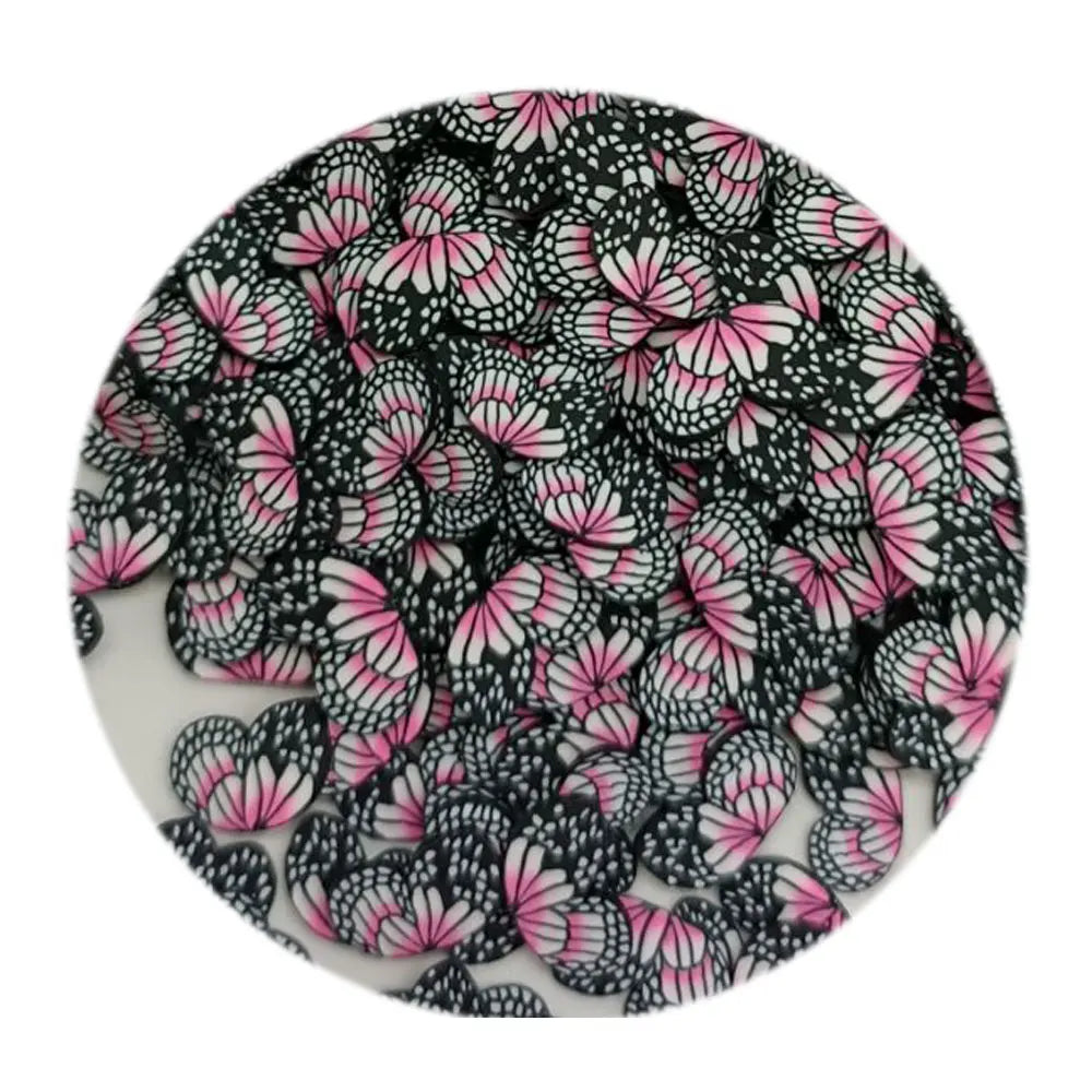 Slime Accessory Hot Sale Polymer Clay Piece Butterfly Sprinkles for Diy Scrapbook Embellishment