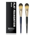 Professional Single Brush Foundation Contoured High Density Flat Foundation Face Private Label Mask Brush