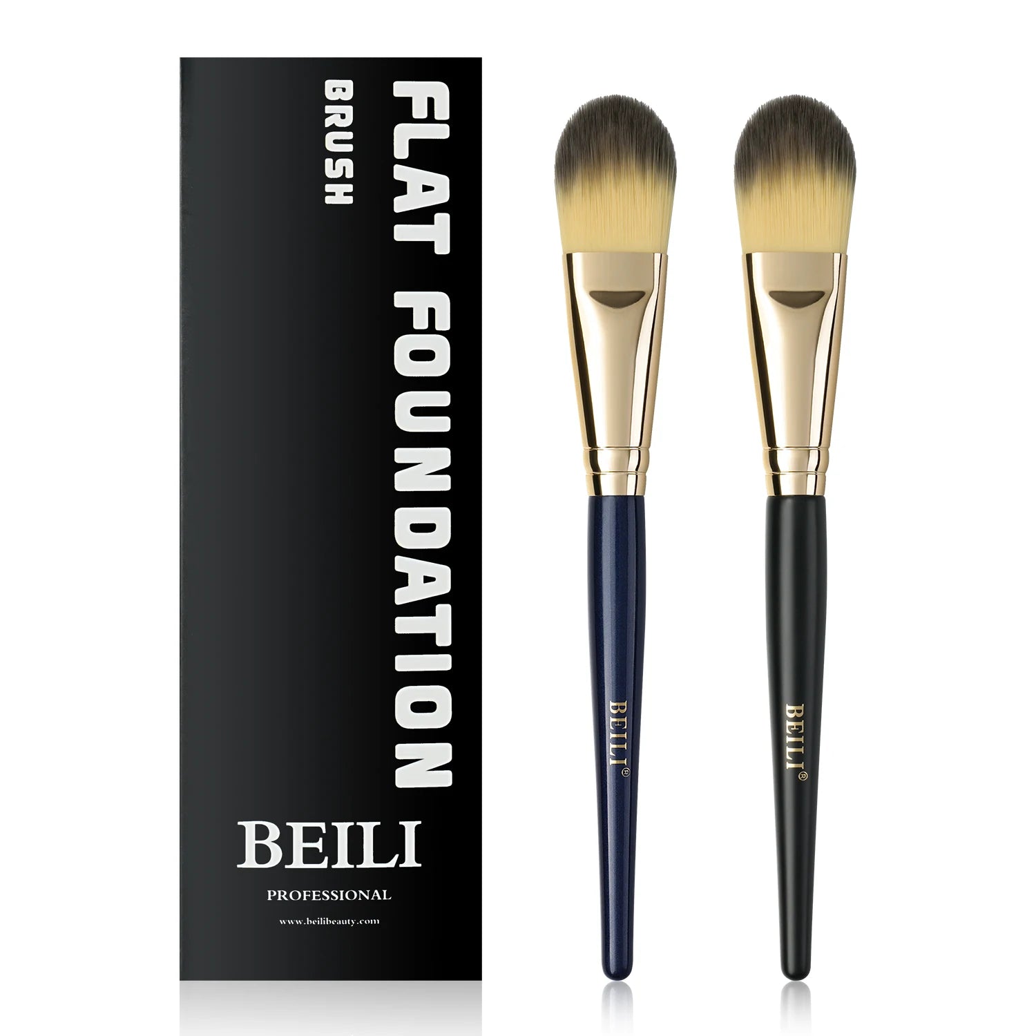 Professional Single Brush Foundation Contoured High Density Flat Foundation Face Private Label Mask Brush