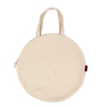 Designed Plain Canvas Tote Bag for Makeup Round Cotton Tote Bag with Zip Recycled Shopping Bag with Private Label