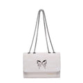 Trendy Women's Crossbody Small Square Bag Sleek Chains Urban Style Dual RFID Portable Commuting Shoulder Bag