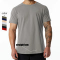 Custom Logo Slim Fit Sports Men's T-Shirt Wholesale Cotton Short Sleeve Man T Shirt Gym Fitness Tops Tshirt