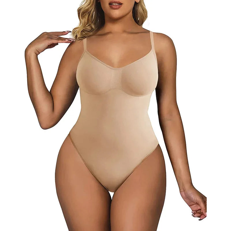 High Waist Butt Lifter Tummy Control Seamless Body Shaper Bodysuit Plus Size Thong Shapewear for Women Breathable Shapewear