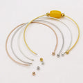1.0mm 1.5mm Thick Open Bangle Soild 925 Sterling Silver Bangles for Diy Beaded Women Making Bracelet