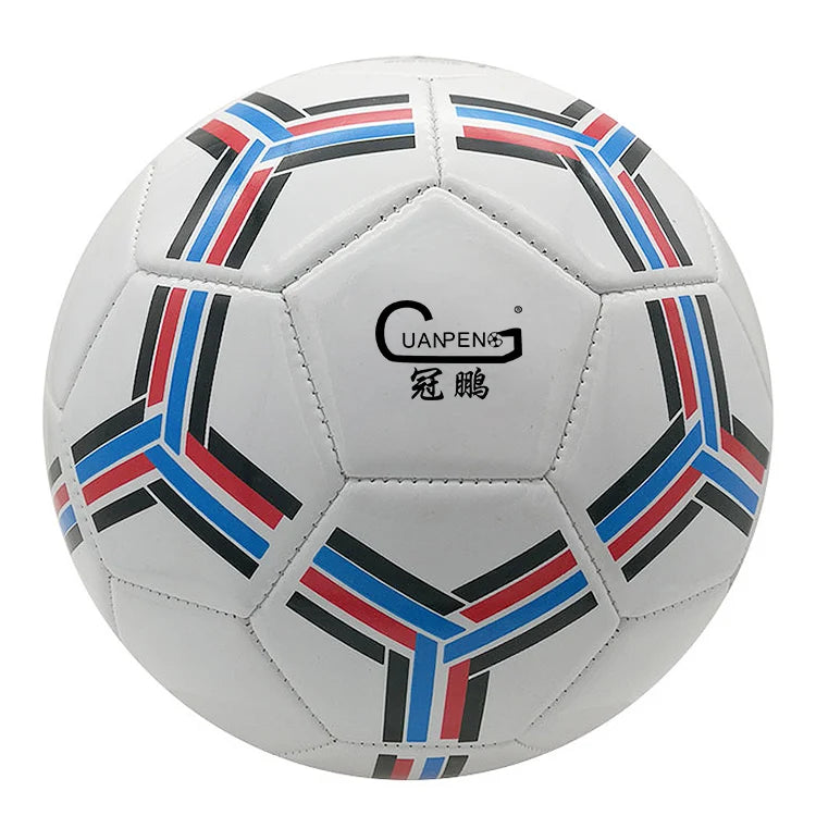 GUANPENG GP115 Customized logo Wholesale Good Quality Official Size 5 PVC Shiny Leather Promotional Soccer Ball