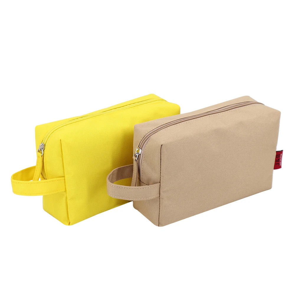 REPT Material Portable Travel Waterproof Cosmetic Toiletry Skin Care Wash Bag With Handler Brush Case Travel Organizer Pouch