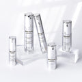 Recyclable Airless Spray Pump Bottle Gold Silver Electroplated PP Material Empty Skin Care Packaging Body Lotion Perfume Sale