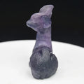 Huiying 50*25*50mm Wholesale natural gemstone fluorite animal carved Sika deer precious stone crafts