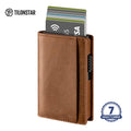 Factory Custom Leather Aluminum Credit Card Holder Pop up Wallet Men's Card Holders
