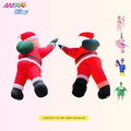 2026 Custom Inflatable Glowing Holiday Decoration Giant Wall Climbing Santa Christmas Inflatable Model