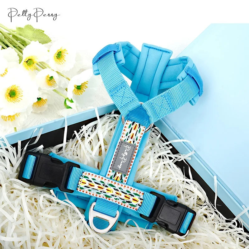 Personalized Logo Anti Pull Padded Boho Dog Apparel Adjustable Dog Harness for Small Large Dogs