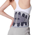 Best Quality Gray Polyester Flexible Summer Knitted Thoraco Lumbar Support Back Brace Breathable Adjustable Pain Relief