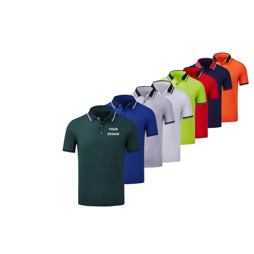 Wholesale 100% Cotton Printing Embroidery Logo Men's Polo Shirt Plain Blank Golf Polo T-shirt Custom Polo Shirts