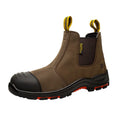 ZG L603 Top Quality Black  Genuine Leather Safety Shoes High Cut  for Men