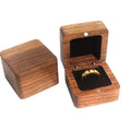 Storage Box Custom Wooden Ring Case Personalized Engagement Wood Wedding Rings Display Anniversary Gift Jewelry Packaging Boxes