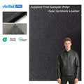 Ready to Ship Black Waterproof Faux Soft Leather for Clothing PU Fabric for Jackets Gloves Dresses