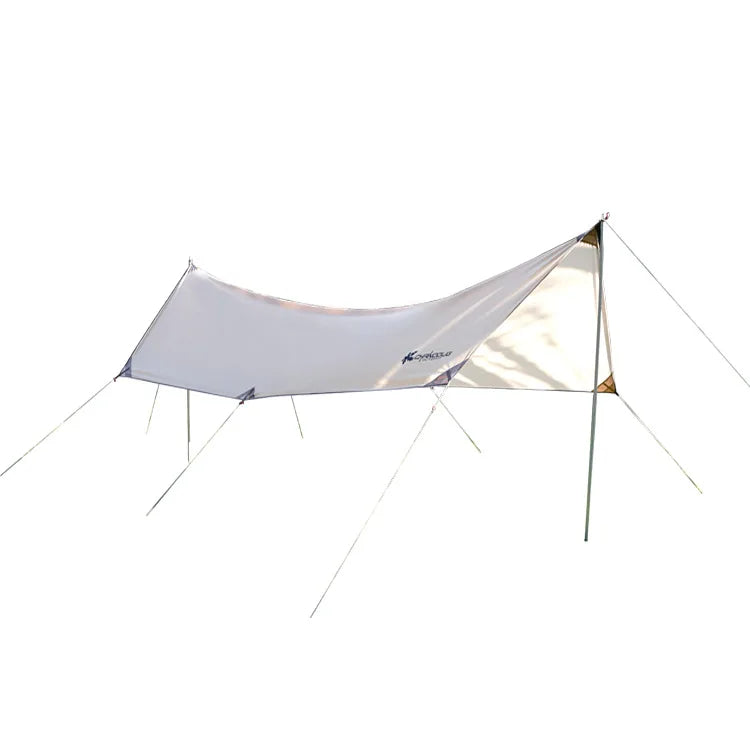 2025 Custom Camping Shelter Large Rain Tarp Outdoor Big Camping Canopy Tarp Tent Waterproof Beach Tent