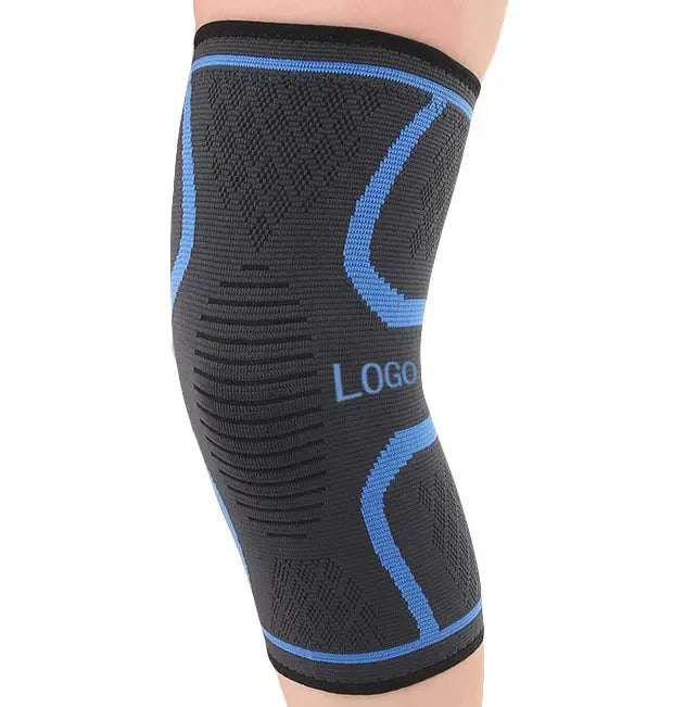 Custom Breathable Elastic Nylon Sport Knee Brace Unisex Flexible Protective Knee Sleeve for Sports Lover