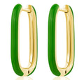 Customized Anti-Allergic Stainless Steel Square Hoop Earrings Gold Plated Various Colors Trendy Style for Weddings Parties Gifts