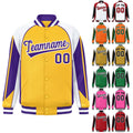 OEM Custom Logo Embroidery Vintage Baseball Letterman Varsity Jackets for Men Stand Collar Plus Size Winter Season