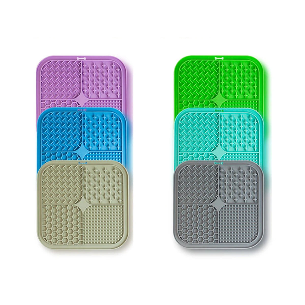 Small Solid Pattern Anti-Choke Silicone Slow Feeder Mat Eco-Friendly Dog Lick Bowl Suction Cup Pet Food Utensils for Dogs Cats