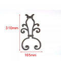 310x165mm Ornamental Architectural Metals  Components Forged Elements  Decorative Cast Iron Picket Castings Scroll