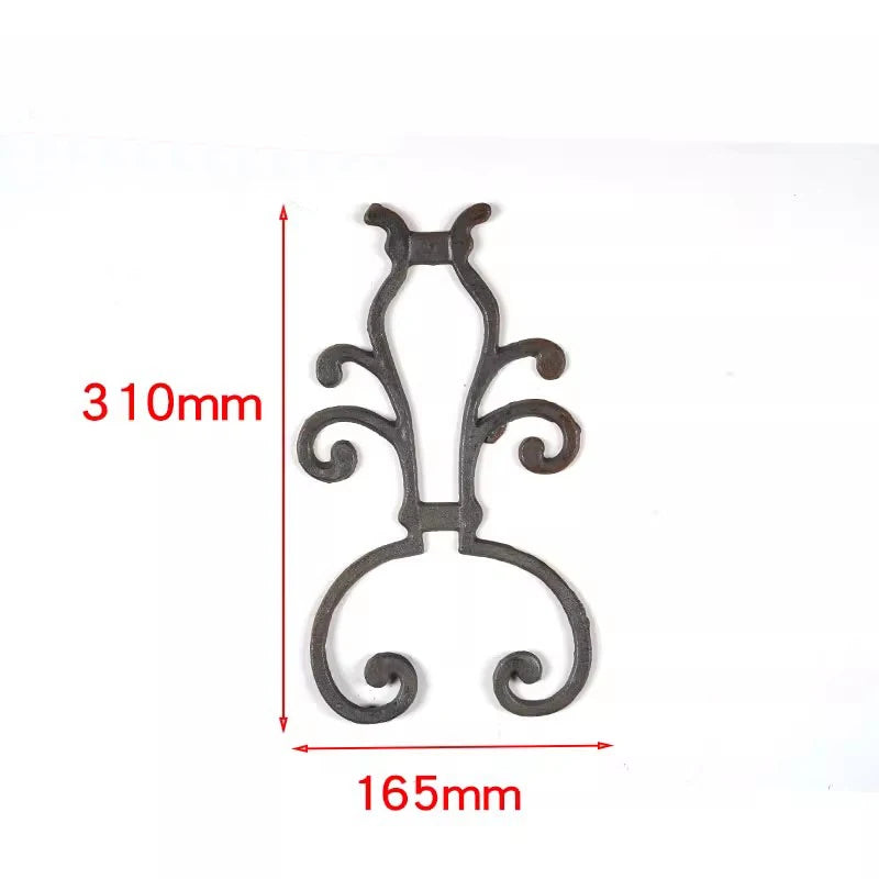 310x165mm Ornamental Architectural Metals  Components Forged Elements  Decorative Cast Iron Picket Castings Scroll