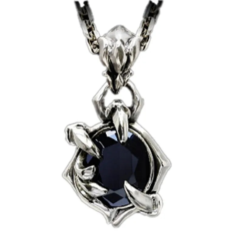 BOCAI High-End 925 Sterling Silver Dragon Claw Pendant Natural Stone Man and Woman Jewelry Thai Style Gift