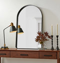 Customized Hotel Project Bulk Order Nordic Style Oval Window Arch-Shaped Toilet Bathroom Mirror Wall Wall Mirror