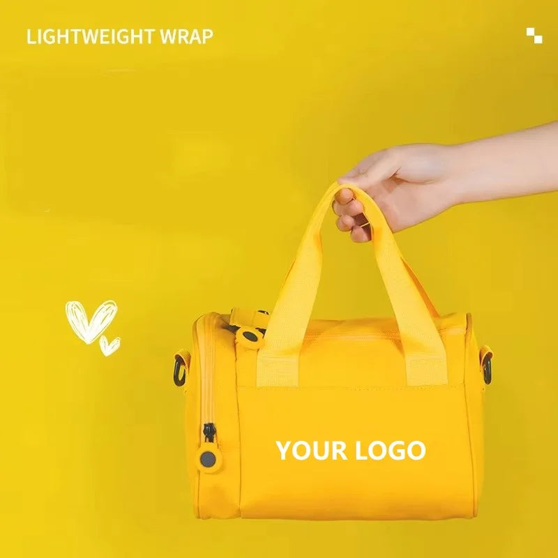 Custom Logo Children's Travel Leisure Duffle Bag Light Dance Fitness Swimming Shoulder Small Sport Gym Bag Kids Outdoor Usage