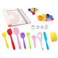 Wellfine BPA Free Kitchen Gadget Set Mini Silicone Cooking Tools Utensils Accessories for Children Kids