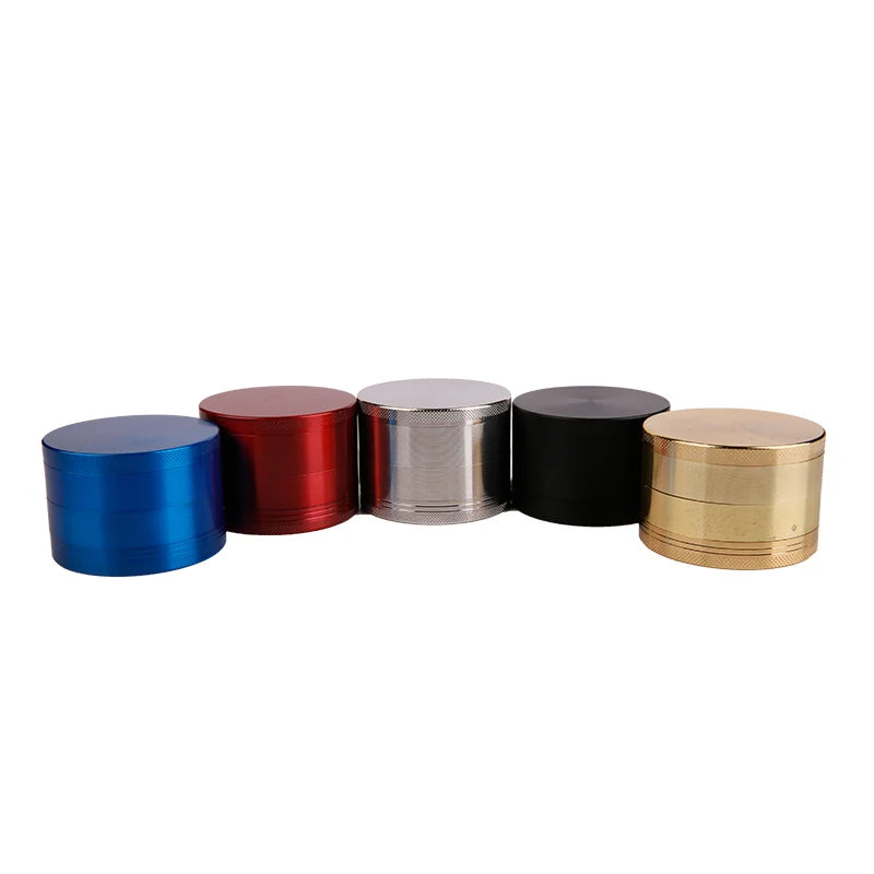 Erliao Popular Cheap 63mm Mixed Color Metal Herb Grinder Wholesale Tobacco Spice Grinder Custom Logo 4 Layer Grinder