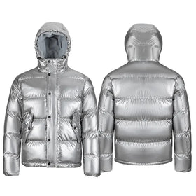 Alike Men's Winter Formal Zipper Breathable Waterproof Warm Thick Puffer Bubble Padding Jacket