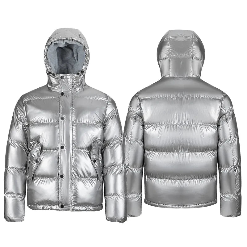 Alike Men's Winter Formal Zipper Breathable Waterproof Warm Thick Puffer Bubble Padding Jacket