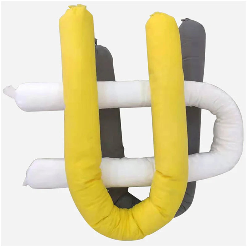 Oilspillpro GUA-B7612 Factory Price Grey Universal Absorbent Boom 7.6cmx1.2m Environmentally Friendly Sock