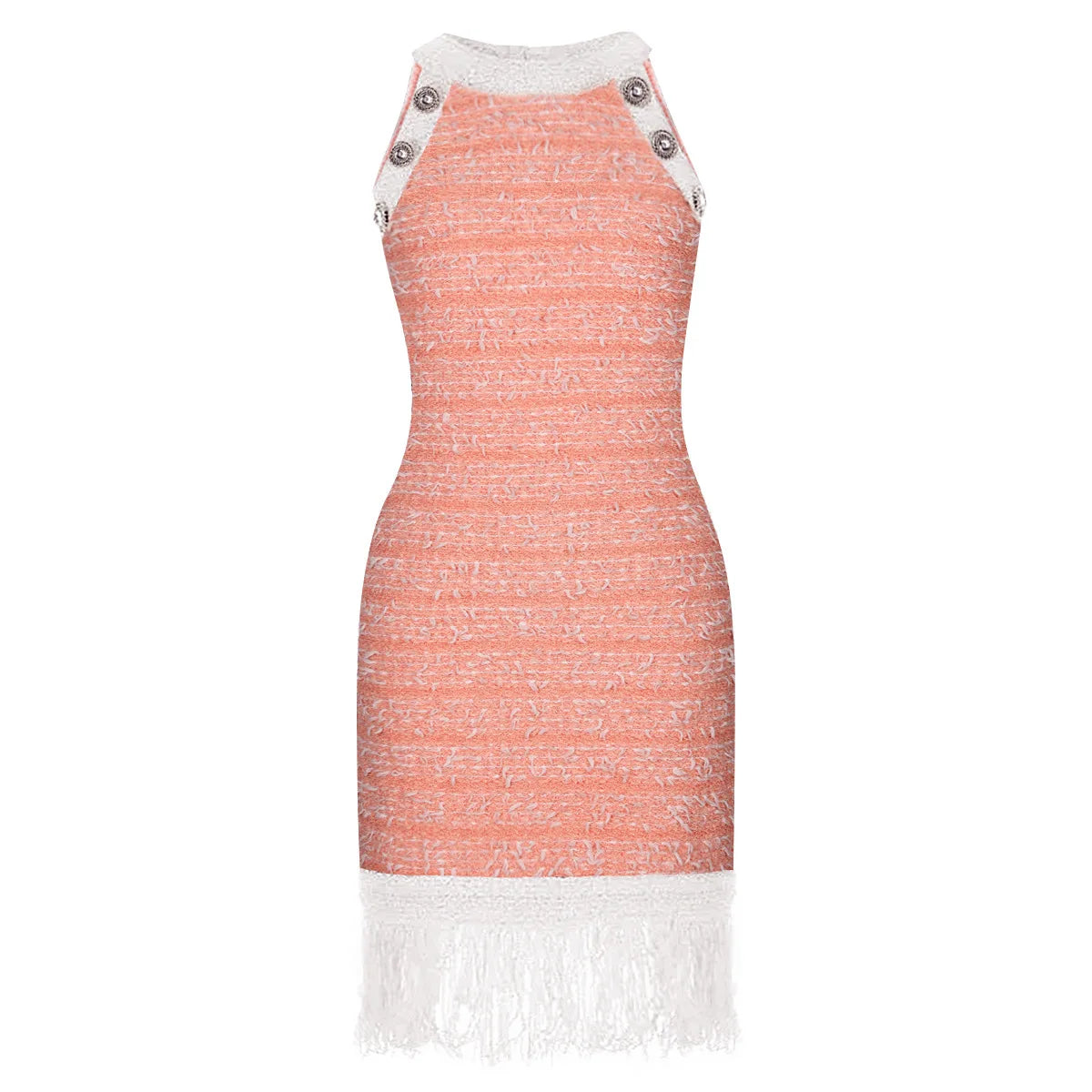 2025 Summer Slim Fit Women's High Quality Vintage Fashionable Knee-Length Knitted Camisole Vest Crocheted Sleeveless Lace