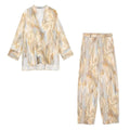 Wholesale 2026 Spring New Women's Wear European and American Asymmetric Tie Dyed Shirts High Waist Straight Trousers Women's Set