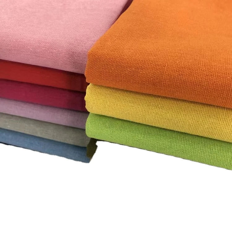 Factory Wholesale Linen Cloth Cotton Linen Tablecloth Curtain Photo Background Fabric Sofa Fabric Handmade Fabric Cloth for DIY