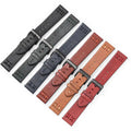 Factory Wholesale Calfskin Texture Leather Watch Bands Stainless Steel Pin Buckle Accessories Genuine Leather Watch Straps