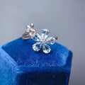 Hot Selling 925 Sterling Silver Minimalist Luxury Everyday Rings for Women Promise Natural Aquamarine Pear Cut Classic Wedding